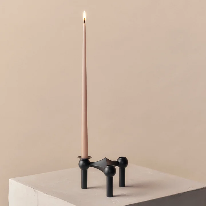 Stoff Nagel - Cuff candle holder, black