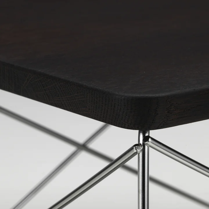Vitra - Eames Occasional Table LTR , dark oak / stainless steel