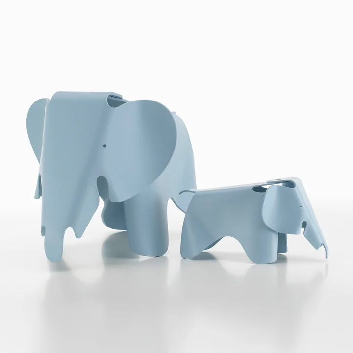 Vitra - Eames Elephant RE, large and small, sky blue