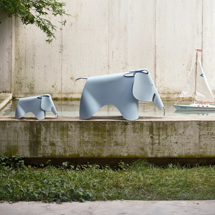 Vitra - Eames Elephant RE, large and small, sky blue