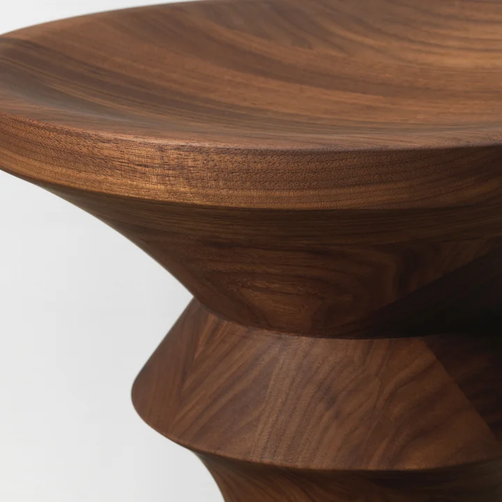 Vitra - Eames Stool, model C, dark walnut