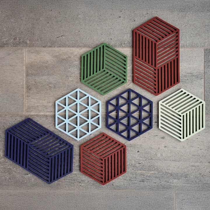 Zone Denmark - Hexagon and Triangle coasters