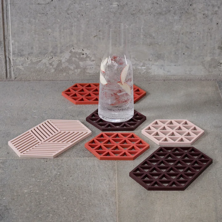 Zone Denmark - Hexagon and Triangle coasters