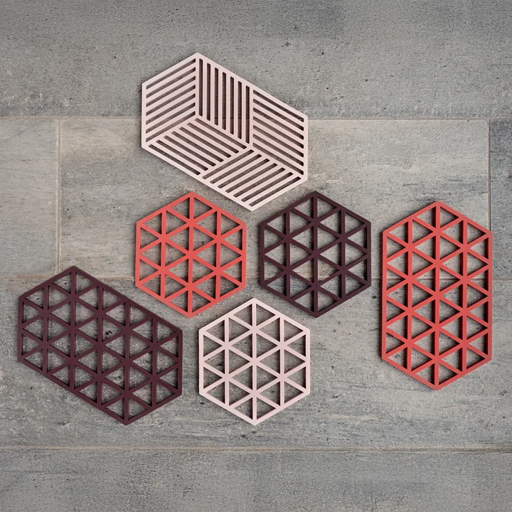 Zone Denmark - Hexagon and Triangle coasters