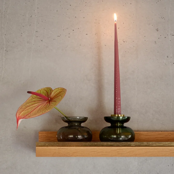 Zone Denmark - Inu vase / candle holder, smoked grey