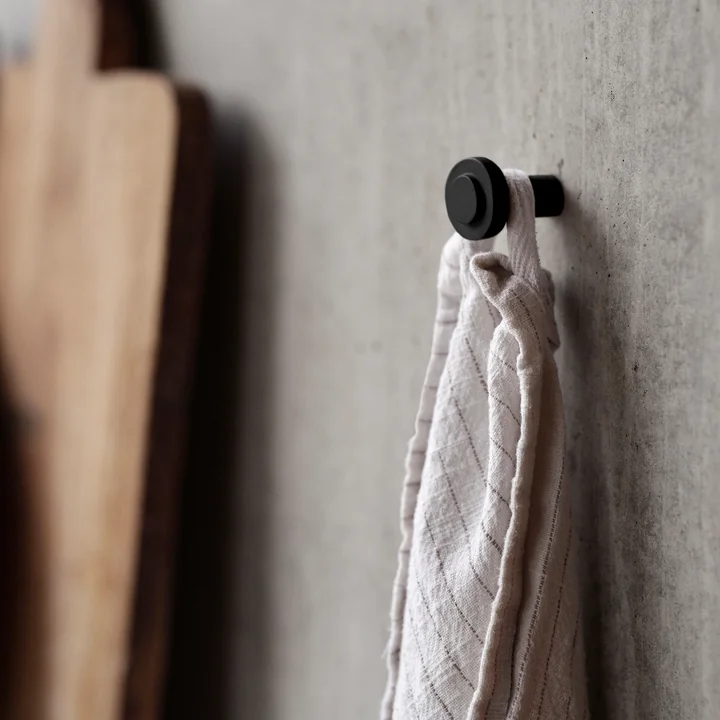 Zone Denmark - Sensu Coat hook Ø 2.5 cm, black
