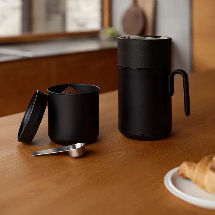 Zone Denmark - Singles Coffee tin with spoon, black