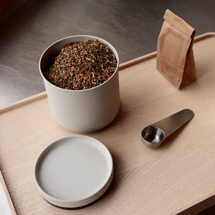 Zone Denmark - Singles Coffee tin with spoon, warm gray