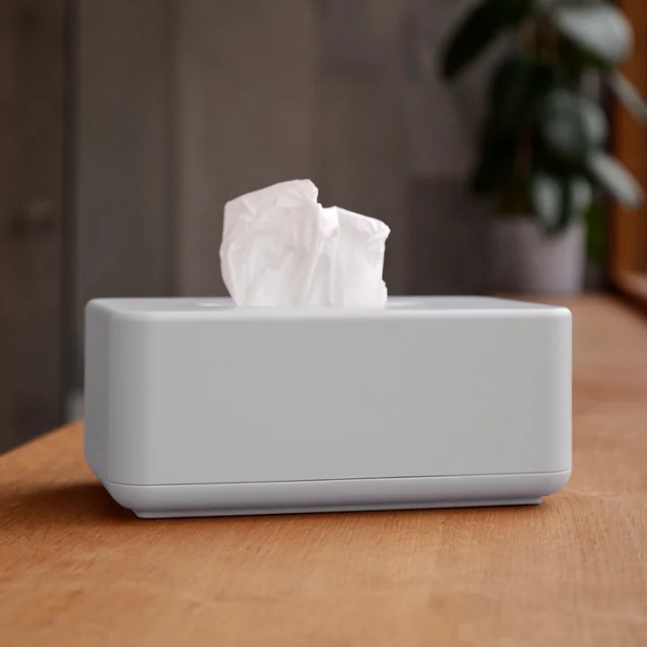 Zone Denmark - Ume Handkerchief box, 25.6 x 14 x 10.7 cm, soft gray