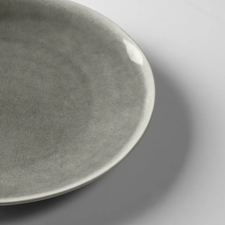 Broste Copenhagen - Nordic Rain Side plate, Ø 15 x H 2 cm, gray