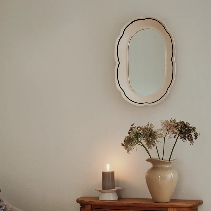 Broste Copenhagen - Hilma Mirror, 30 x 45 cm, off white