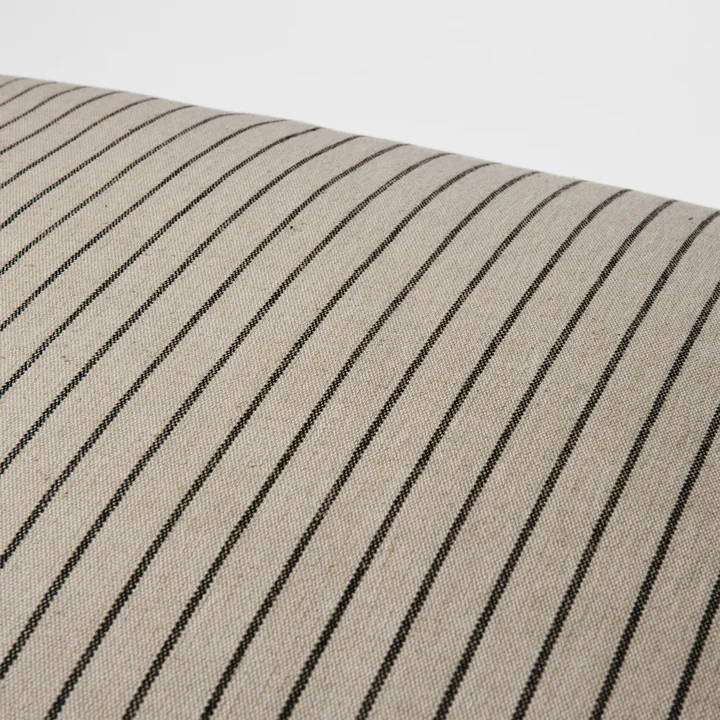 Broste Copenhagen - Karen Cushion cover, light beige / black