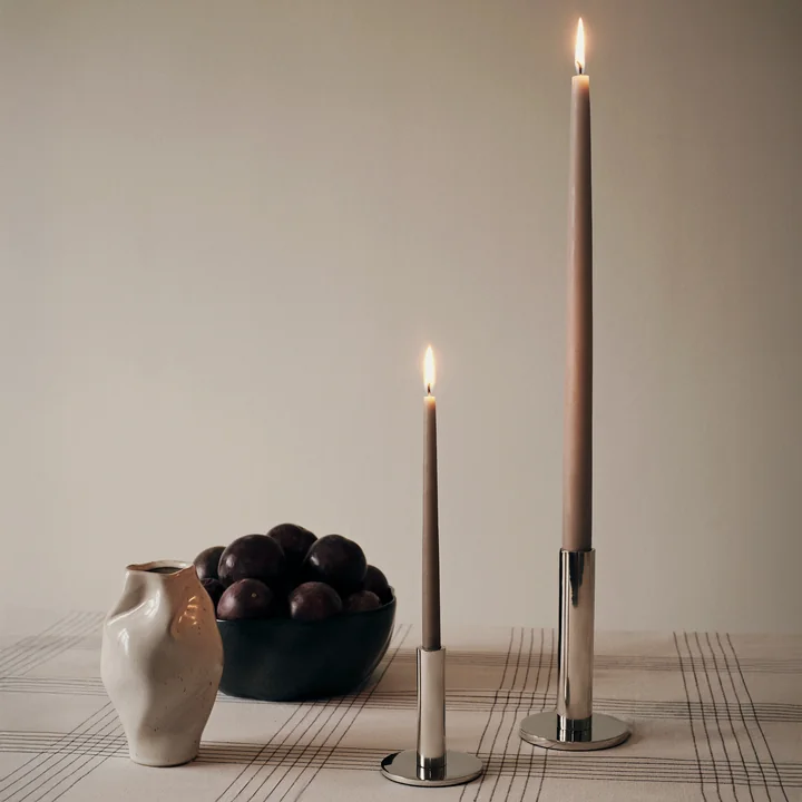 Broste Copenhagen - Maro Candlestick, silver