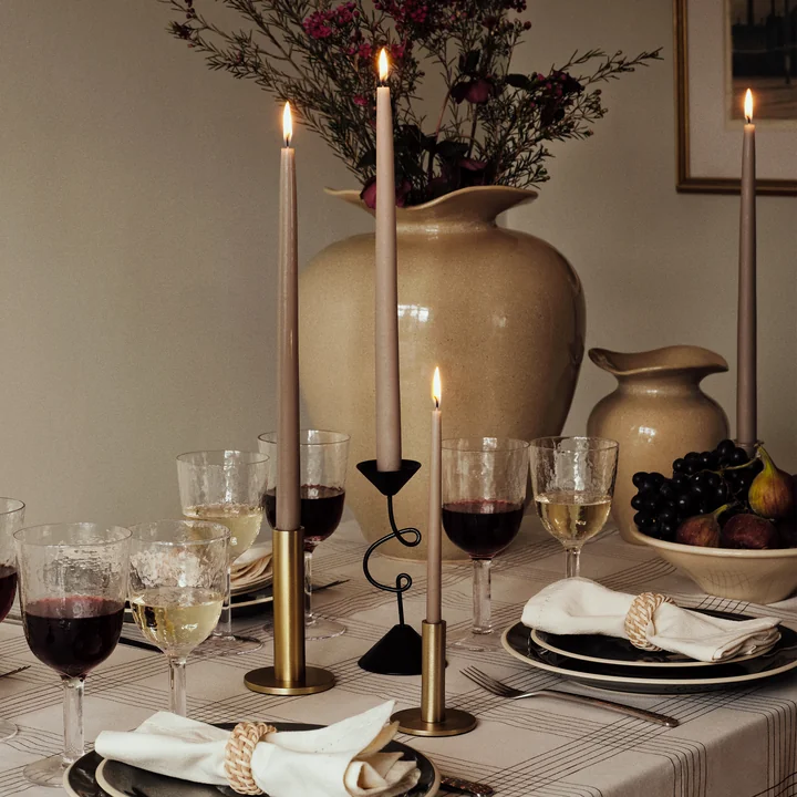Broste Copenhagen - Maro Candlestick, brass