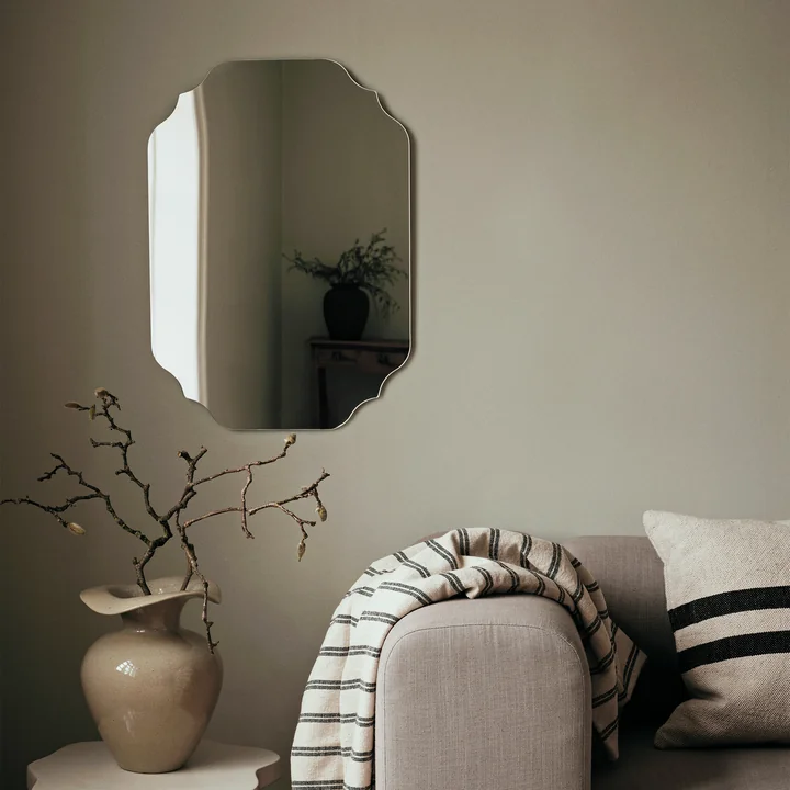 Broste Copenhagen - Lulu Wall mirror, 50 x 70 cm, black