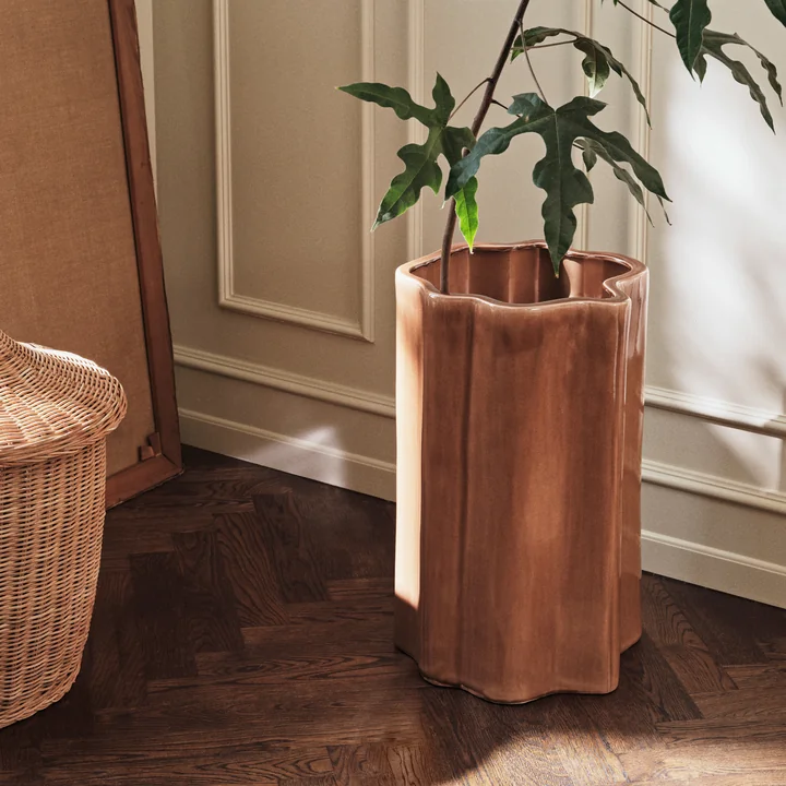 Broste Copenhagen - Sonja Planter, H 55 cm, brown