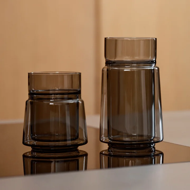 Jacob Jensen - Thermal double-walled glass, large and medium, black