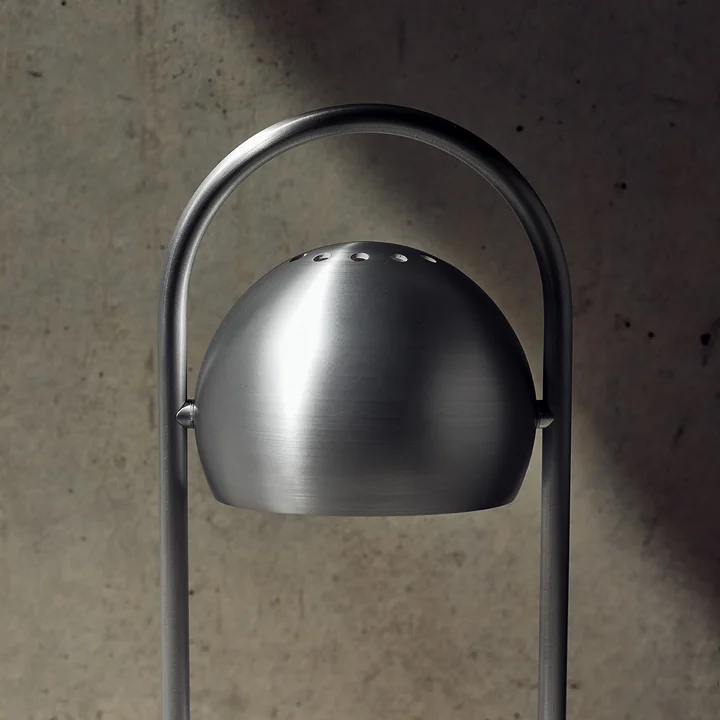 Frandsen - Ball Portable LED table lamp, brushed aluminum