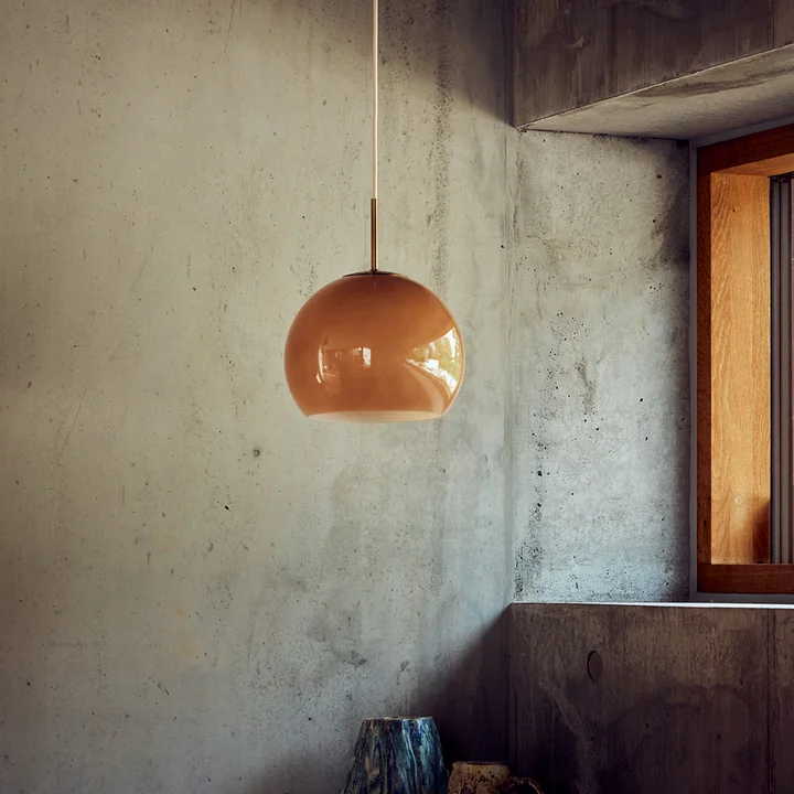 Frandsen - Ball Pendant light glass Ø 25 cm, cappuccino