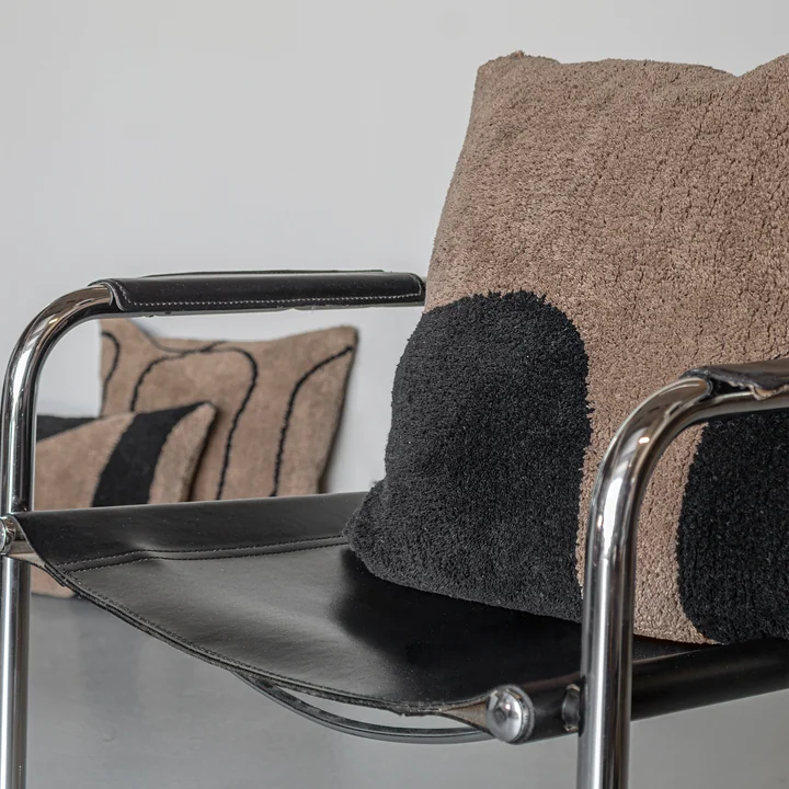 Mette Ditmer - Figura Cushion cover, tufted, brown