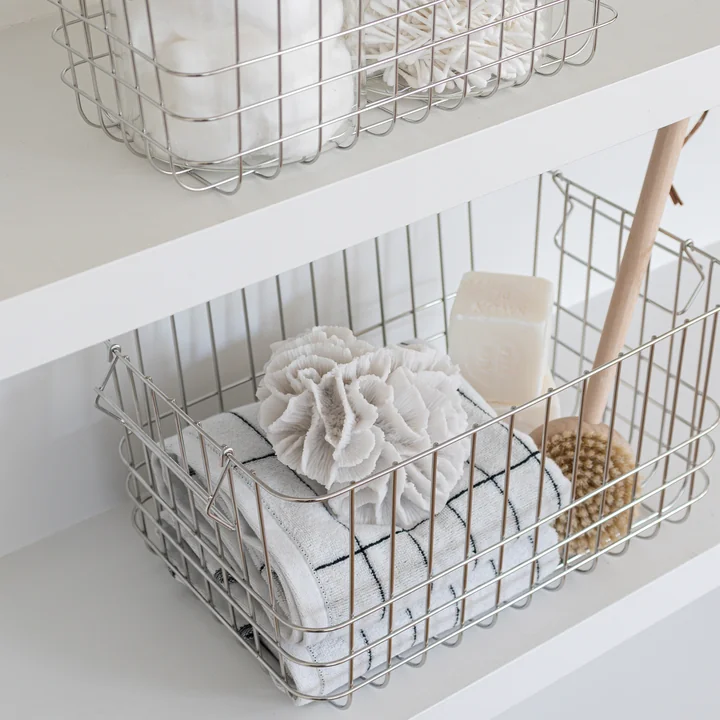 Mette Ditmer - Store-It Storage basket, M, chrome