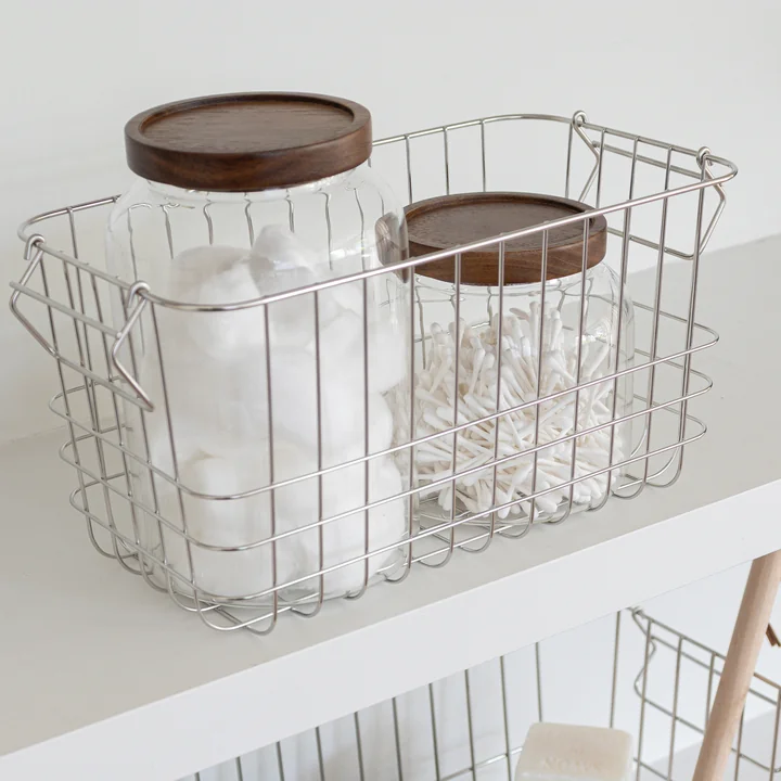 Mette Ditmer - Store-It Storage basket, S, chrome