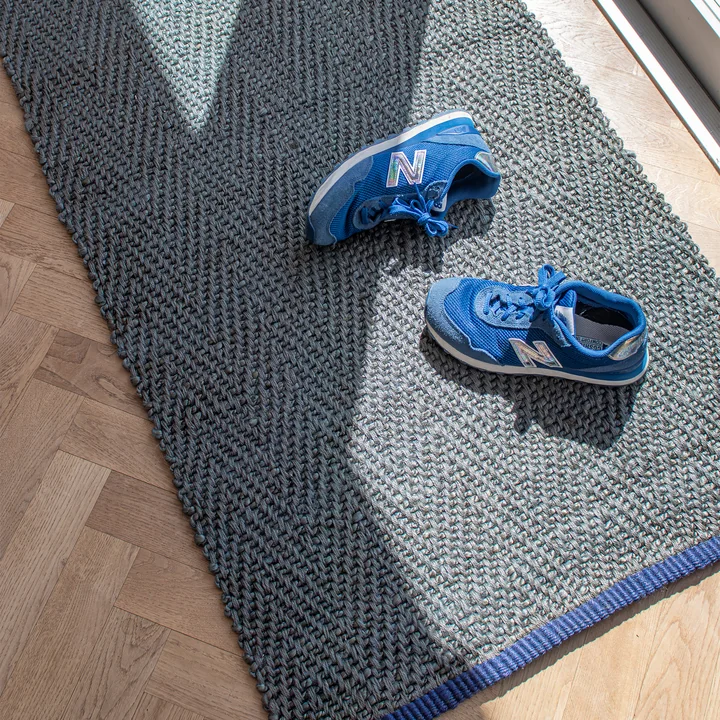 Mette Ditmer - Notes Jute rug, 70 x 150 cm, dark olive