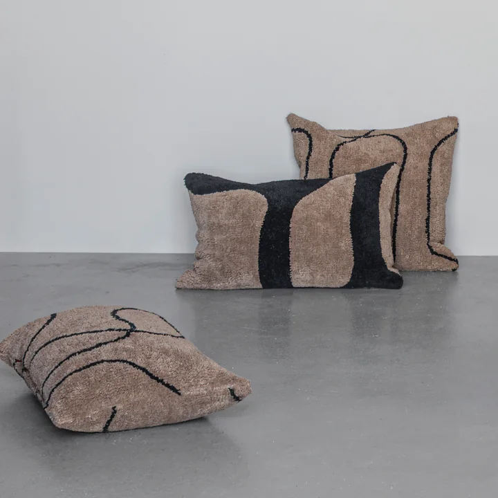 Mette Ditmer - Shadow Cushion cover, tufted, brown