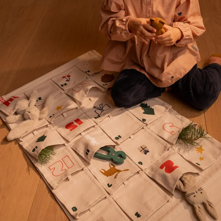 LIEWOOD - Babbo Advent calendar, holiday / sandy