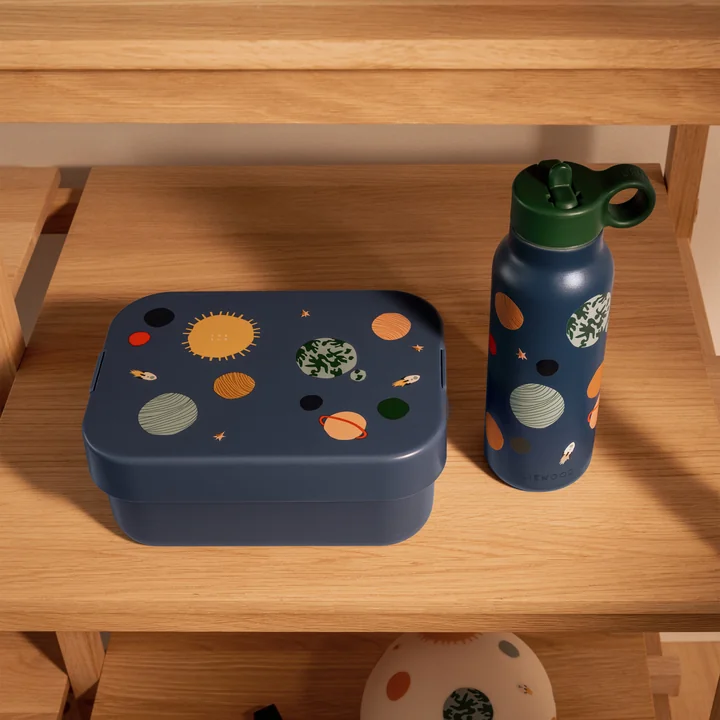 LIEWOOD - Chelsey lunch box set, 500 ml, Universe / classic navy