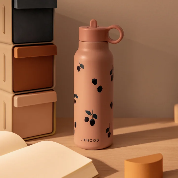 LIEWOOD - Falk water bottle, 350 ml, Berry / pale tuscany