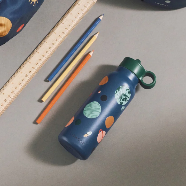 LIEWOOD - Falk water bottle, 350 ml, Universe / classic navy