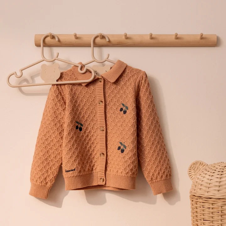 LIEWOOD - Falton Coat hanger, bear, sandy (set of 8)