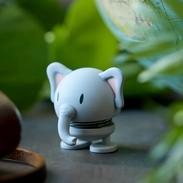 Hoptimist - Soft Elephant, Small, gray