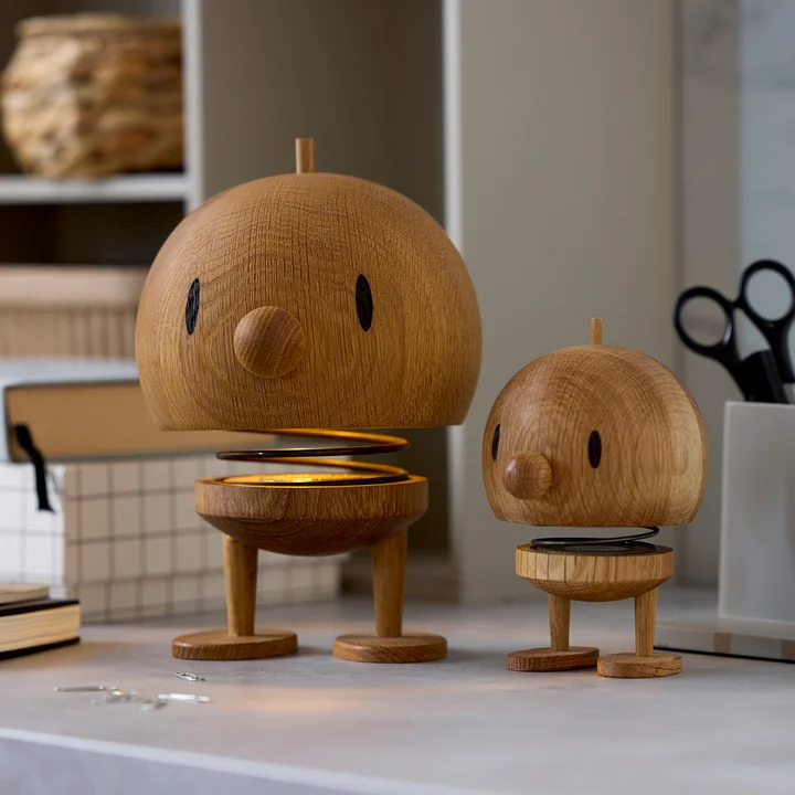 Hoptimist - LED battery light, Large, oak