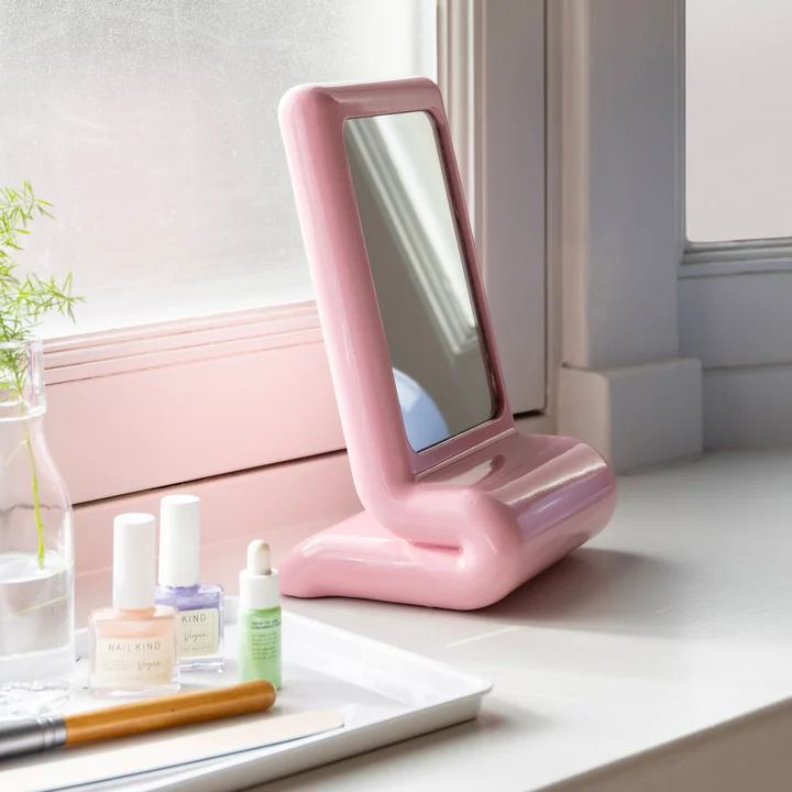 & klevering - Vanity Cosmetic mirror, pink