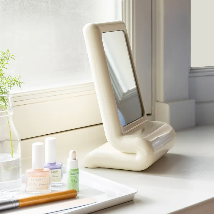 & klevering - Vanity Cosmetic mirror, off-white