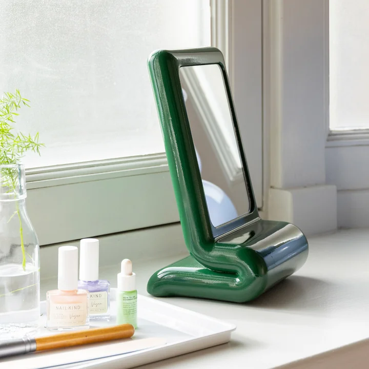 & klevering - Vanity Cosmetic mirror, green
