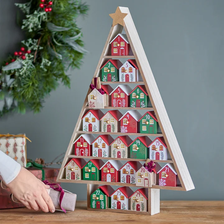 Bloomingville - Calvin Advent calendar, red