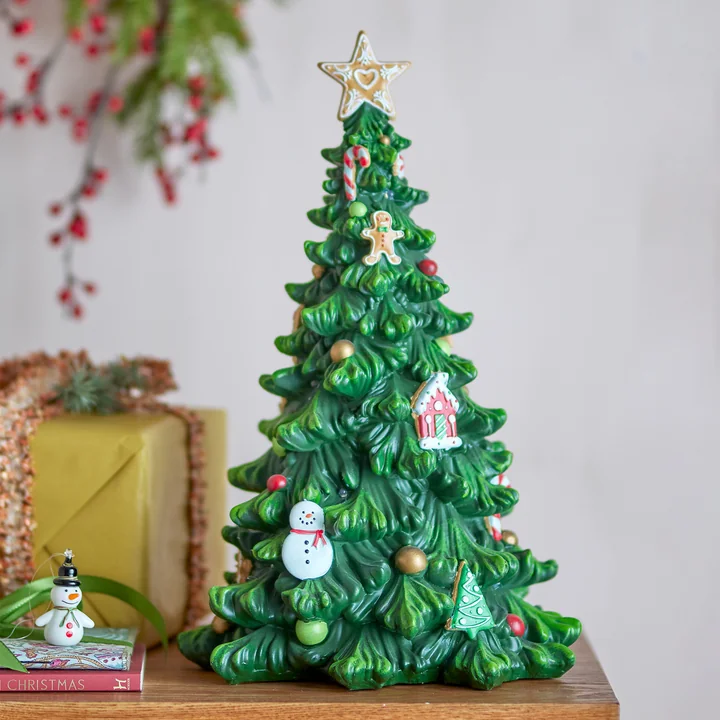 Bloomingville - Eddy decorative Christmas tree with light, green