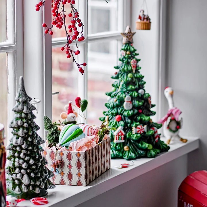 Bloomingville - Eddy decorative Christmas tree with light, green