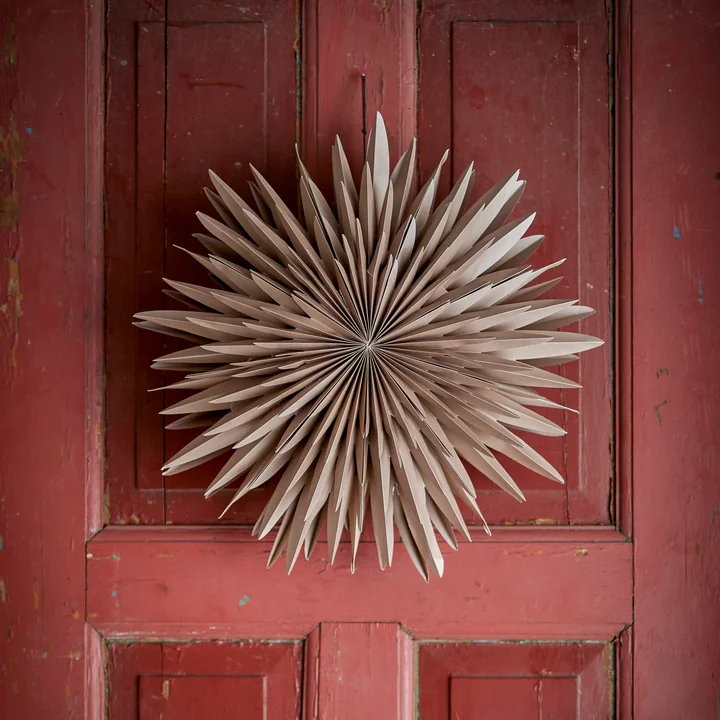 Bloomingville - Elijah's star with light, brown