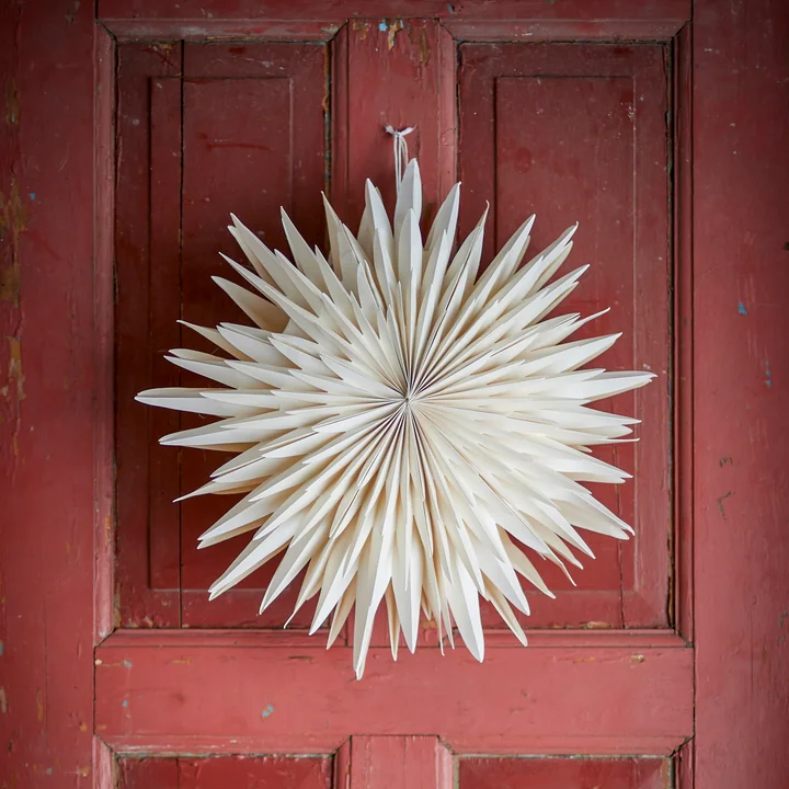 Bloomingville - Elijah's star with light, white