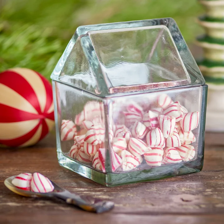 Bloomingville - Elius jar with lid, 10 x 14 x 10 cm, transparent