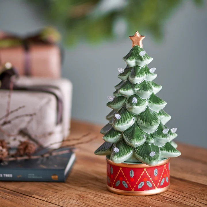 Bloomingville - Fannie decorative Christmas tree with light, green