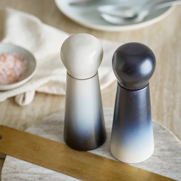 Bloomingville - Hyman Salt mill & Pepper mill, blue (set of 2)