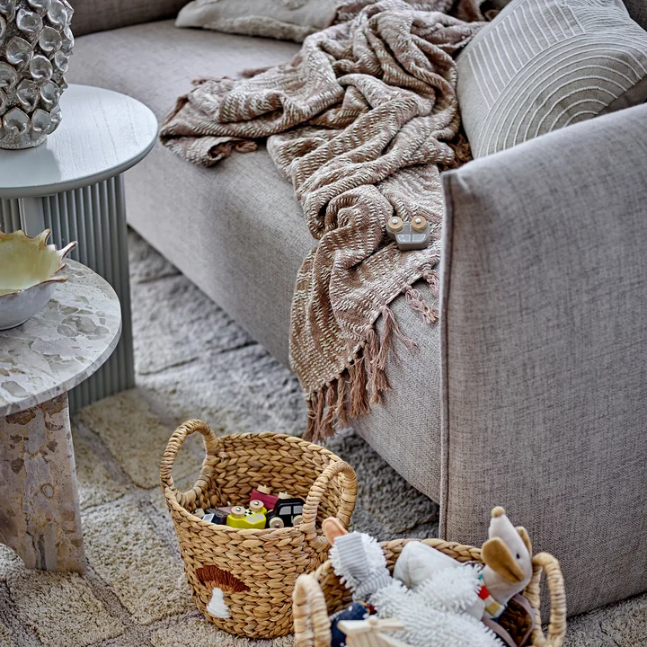 Bloomingville - Okapi Blanket, 130 x 160 cm, brown