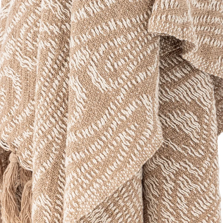 Bloomingville - Okapi Blanket, 130 x 160 cm, brown