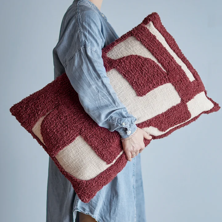 Bloomingville - Olica Cushion 60 x 40 cm, red