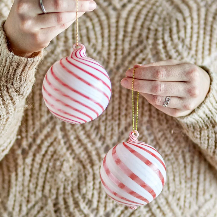 Bloomingville - Zwirl Christmas tree baubles